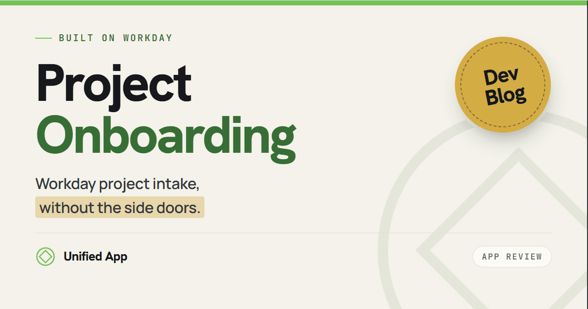Cover Image for DevBlog: Project Onboarding Preview: Project Intake Without Side Doors
